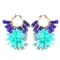 Spark hoop /// Purple & Mint