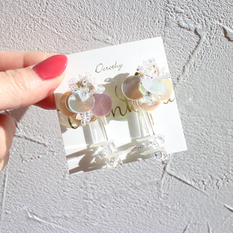 ♡ 空もようさま ♡ 2wayクリップイヤリング 2way 「 レディ 」 イヤリング