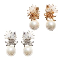 Flower & pearl /// gold・silver