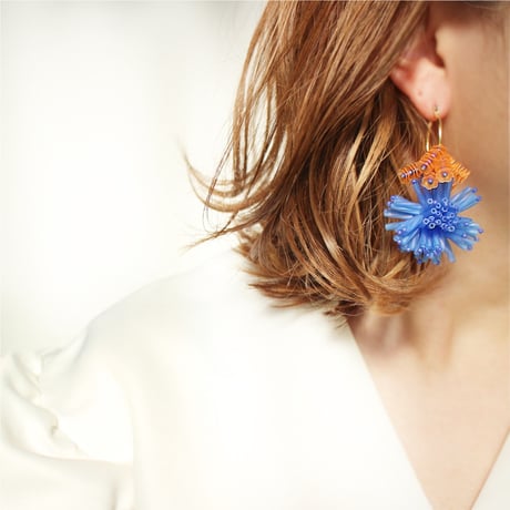 Spark hoop /// Orange & Blue