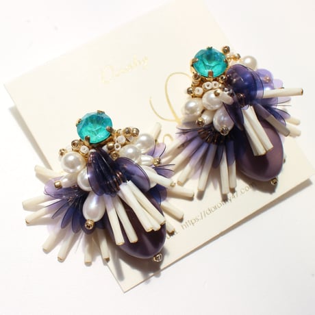 Charme…emerald green&blue&purple