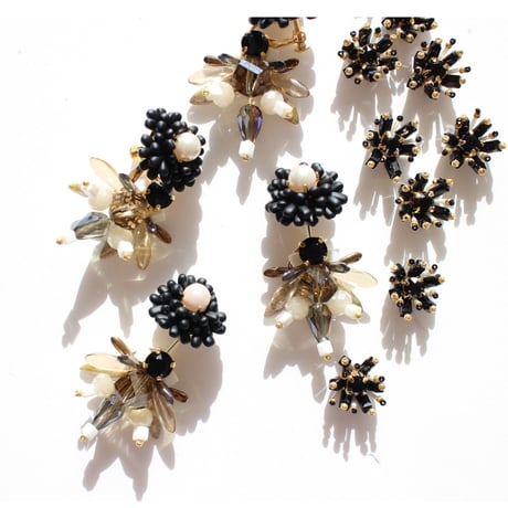 multicolored Bee＆FlowerGarden///black & khaki
