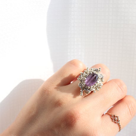 Gemstone /// Ring - silver