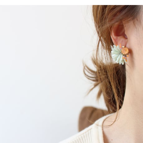 ( 2WAY ) Fashionable hedgehog /// mint & yellow