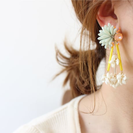 ( 2WAY ) Fashionable hedgehog /// mint & yellow