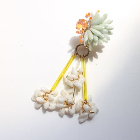 ( 2WAY ) Fashionable hedgehog /// mint & yellow