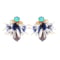Charme…emerald green&blue&purple
