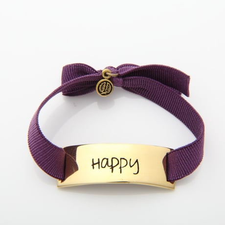 Charm Bracelet "Happy" - Gold
