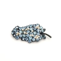 Austria Blue Glass Brooch（BR1357）