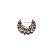 Cut Steel Crescent Brooch（BR1579）