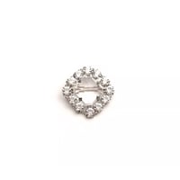 Art déco Clear Glass  Brooch（BR1544）