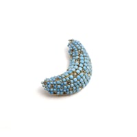 CHRISTIAN DIOR Blue Crescent Moon Brooch（BR1437）