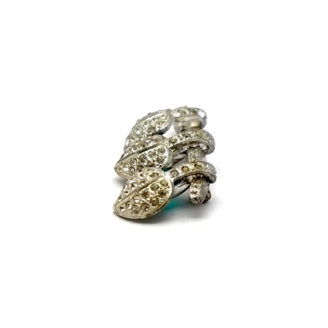 Rhinestone Leaf Brooch（BR1294）