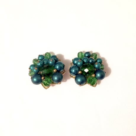 Trifari（トリファリ） Green Floral イヤリング（ER0193）