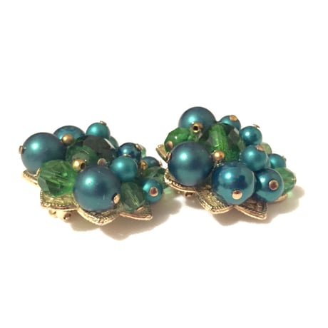 Trifari（トリファリ） Green Floral イヤリング（ER0193）