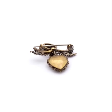 Victorian Paste Heart Brooch（BR2522）