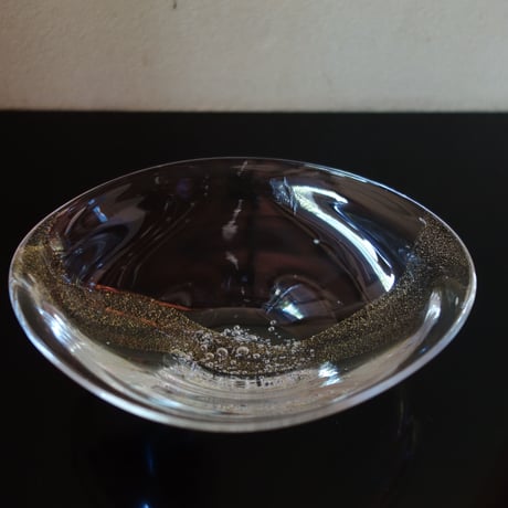 Akemi Kaminaga 金彩泡ガラス鉢