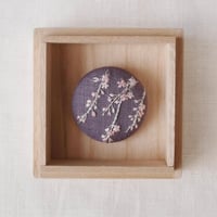 Mayumi Tomita  富田真弓　しだれ桜刺繍ブローチor 帯留