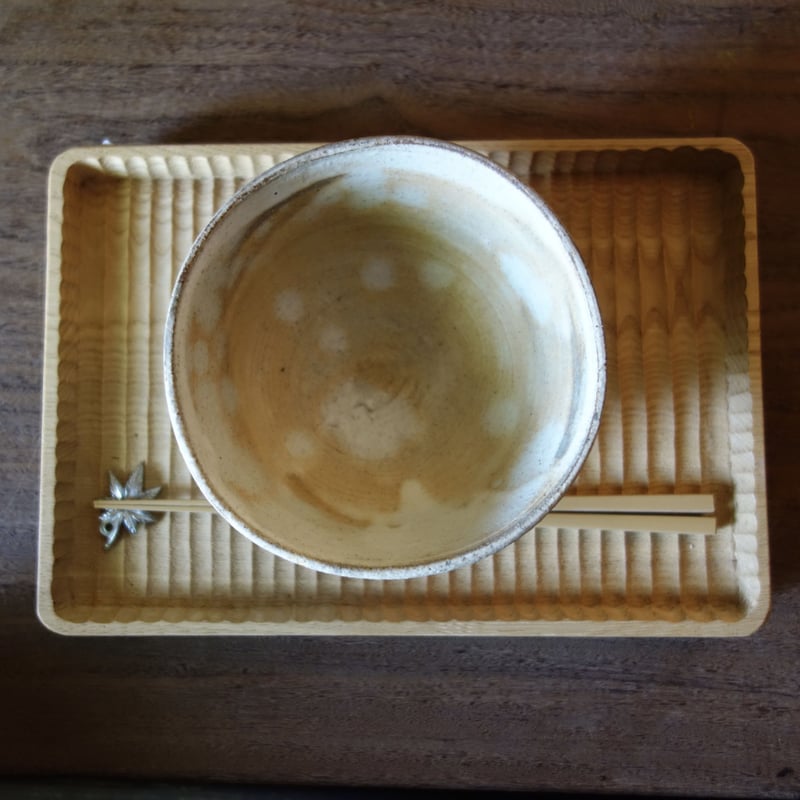 小川顕三さんの角皿3点 Kenzo Ogawa 小川顕三陶房 粉引飯碗(お茶漬け碗) | g's gallery