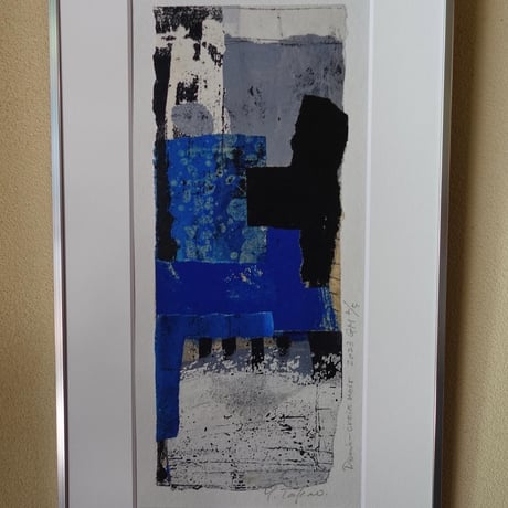 Yoko Takao　鷹尾葉子　版画　Encaustic croi GM1/5 (額共)