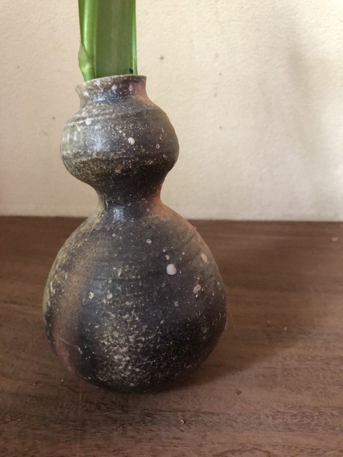 ♥古丹波　瓢形　花器　花瓶　花入れ　桐箱付き　骨董品　古玩 Q Tani 瓢花入れ | g's gallery