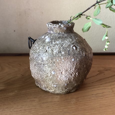 Q Tani 蹲掛花入れ　谷穹