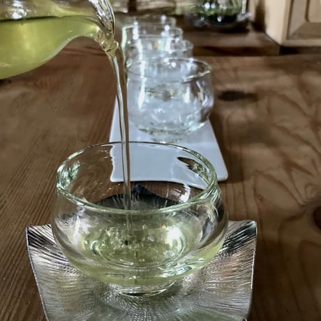 Akemi Kaminaga 神永朱美　琵琶湖彩冷茶グラス(湯飲みサイズ)