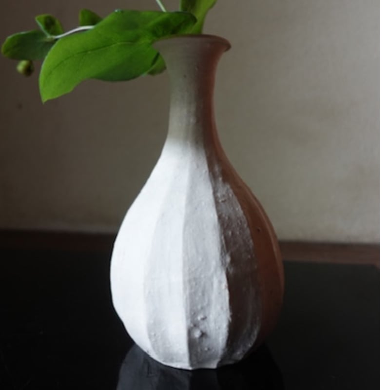 Q Tani 谷穹 白信楽 花入れ | g's gallery