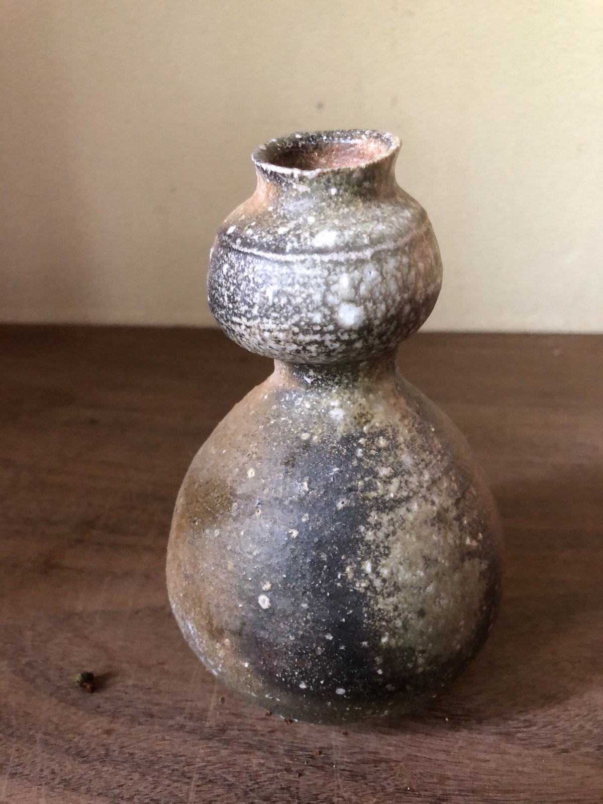 ♥古丹波　瓢形　花器　花瓶　花入れ　桐箱付き　骨董品　古玩 Q Tani 瓢花入れ | g's gallery