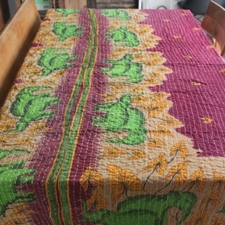 インド○カンタキルト○エレファント○  約216×139cm