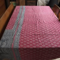 インド○カンタキルト○ピンクグレー○  約216×139cm
