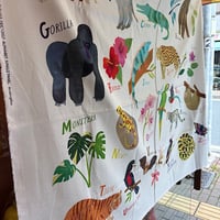 USAコットン○JungleMenagerieパネル生地110×90cm ○michaelmiller○アニマル・アルファベット