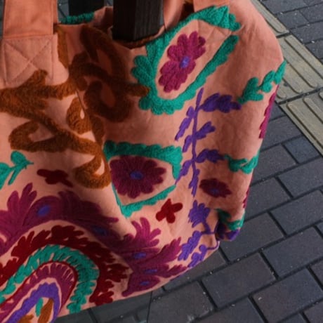 SuzaniBag.C◯オレンジ×ストライプ