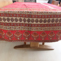 インド○カンタキルト○レッドフラワー○  約216×139cm
