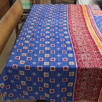 インド○カンタキルト○ブルースクエア○  約216×139cm