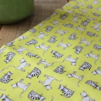 USAコットン○cat.yellow○robertkaufman○ねこイエロー