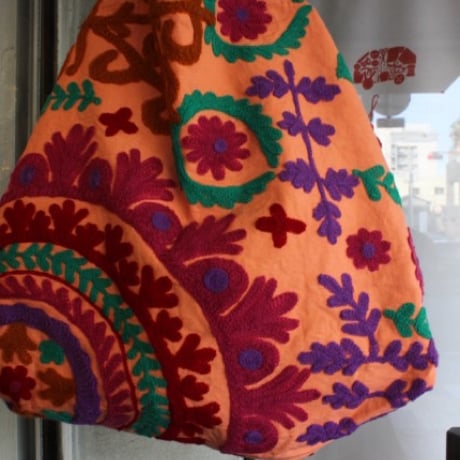 SuzaniBag.C◯オレンジ×ストライプ