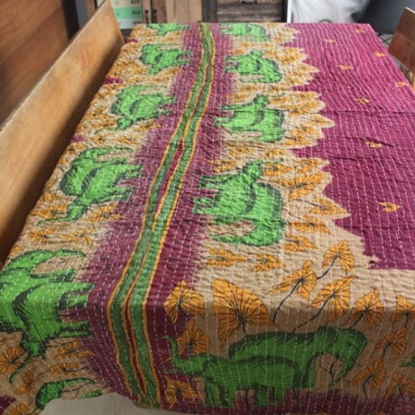 インド○カンタキルト○エレファント○  約216×139cm