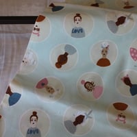 USAコットン○girls club○Cotton&steel◯水色地