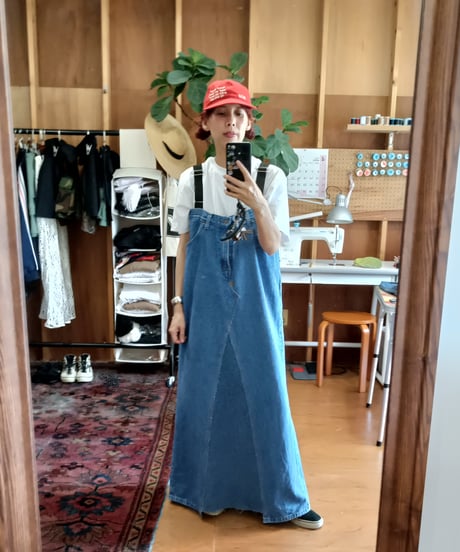 ⑦リメイクデニムワンピース