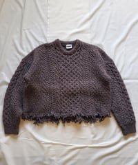 ザクザクショートアランニット