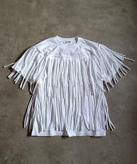 フリンジたっぷりリメイクTシャツ