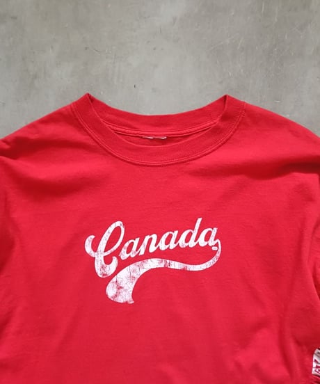 リメイクフリルロングTシャツ（レッド）