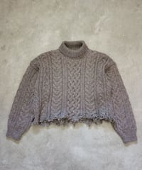 ザクザクショートアランニット