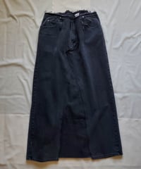 ハイウエストリメイクデニムロングスカート