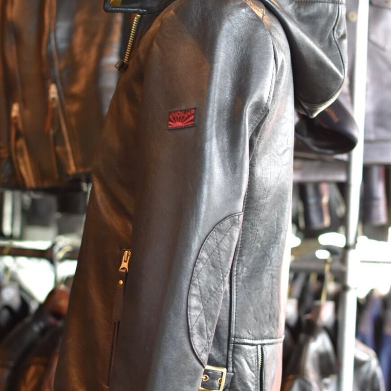 【個性派古着】革ジャン　黒　ライナー付き　羊革　メンズM  ボンバージャケット c98311b1a3756026aa6b989ba867ef