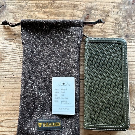 Y'2 leather  EMBOSSED LEATHER LONG WALLET 「YW-06-SP」
