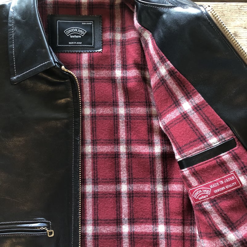 UNION JAP 赤 レザーライダージャケット UNION JAP Leathers【SPORTS JKT】Y2leather (ダブルネーム