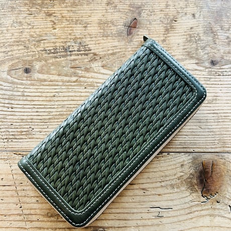Y'2 leather  EMBOSSED LEATHER LONG WALLET 「YW-06-SP」