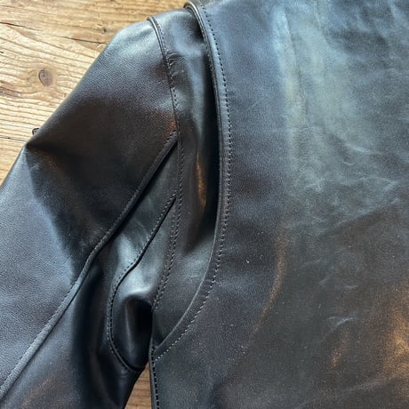 UNION JAP Leathers【STANG JKT】LotNo.／UJL-1001 ビンテージブラック
